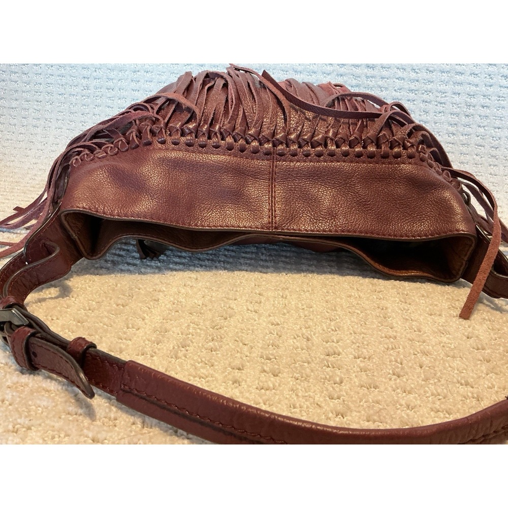 orYany Leather Fringe Handbag Shoulder Bag Hobo Western Rodeo Cowgirl - Picture 4 of 8